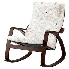 Люлеещ стол, кафяв, естествена кожа и мангово дърво масив. Poang Lyuleesh Se Stol Dvucvetno Ikea Blgariya