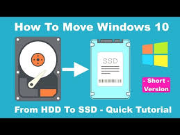 how to move windows 10 from hdd to ssd
