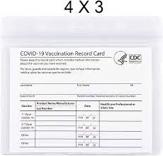 These archivists know how to keep it safe. Amazon Com 2 Pack Cdc Vaccination Card Protector 4 X 3 In Immunization Record Vaccine Cards Holder Clear Vinyl Plastic Sleeve With Waterproof Type Resealable Zip Office Products