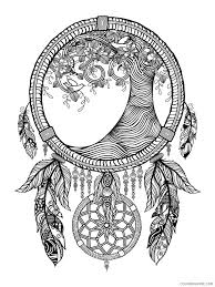 Dreamcatchers are a beautiful symbol of protection. Dream Catcher Coloring Pages Adult Dream Catcher For Adults 4 Printable 2020 375 Coloring4free Coloring4free Com