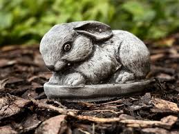 Cute Home Garden Rabbit Statue Little