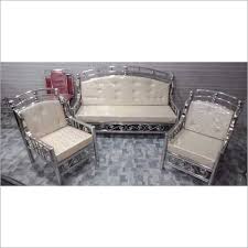 stainless steel white sofa set at best