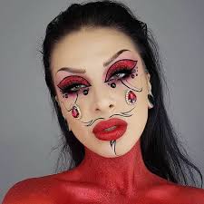 scary yet pretty halloween makeup