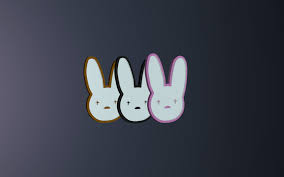 cute bad bunny logo wallpaper