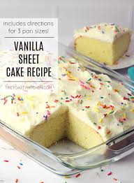 Vanilla Sheet Cake The Toasty Kitchen
