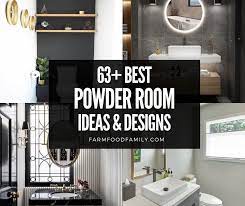 63 Awesome Powder Room Ideas Designs
