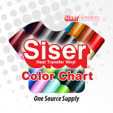 Siser Oracal Thermoflex Fdc Qcm Ink And Vinyl Charts