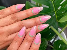 12 juicy watermelon nail ideas to wear