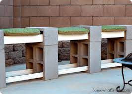 diy cinder block bench only 4