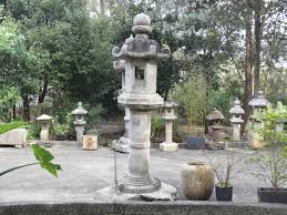 Large Antique Granite Garden Lantern