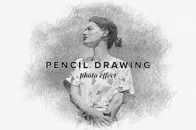 pencil drawing photo effect design cuts