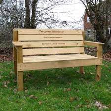 garden memorial bench