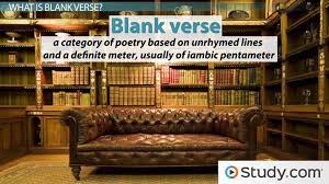blank verse definition features