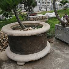 Round Shape Granite Stone Bowl And