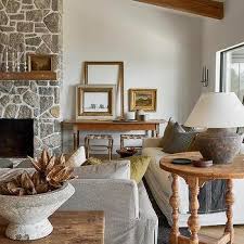 Rustic Stone Fireplace Design Ideas