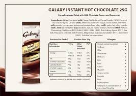 galaxy instant hot chocolate sachets