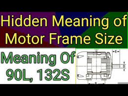 how to read motor frame size motor