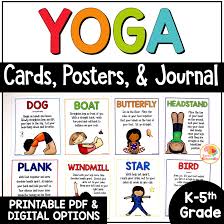 yoga poses poses and cards for kids