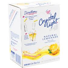 Crystal Light Crystal Light On The Go Mix Lemonade Sticks Powder Lemonade Flavor 0 17 Oz 30