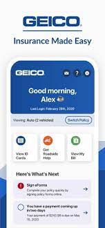 geico mobile car insurance on the app