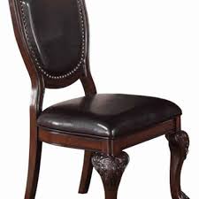 Brown Rubber Wood Dining Chair