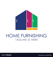home furnishing logo royalty free