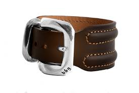 leather wristband tongue buckle