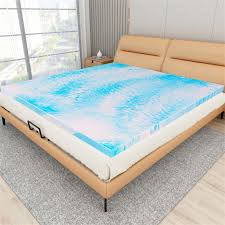 swirl gel memory foam mattress topper
