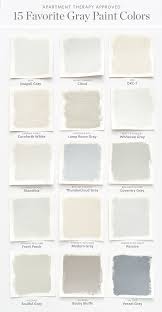 Color Cheat Sheet The Best Gray Paint Colors Apartment