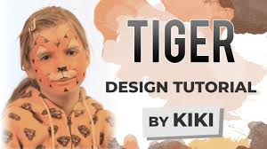 easy tiger face paint video tutorial by