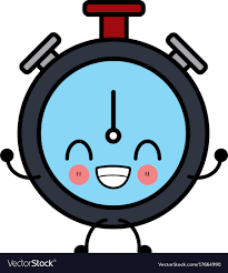 clock timer isolated cute kawaii