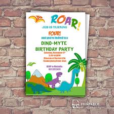 Dinosaurs Free Birthday Invitation Template Wedding