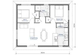 Granny Flat 2 Bedroom 60m2 House Plan