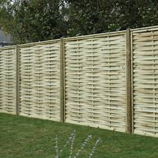 Premier Woven Fence Panel Landscaping