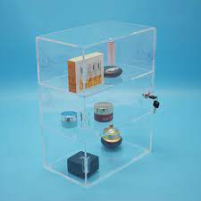 custom acrylic display case box makeup
