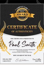 free certificate templates in psd by
