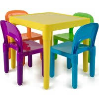 This set includes 1 padded table and 4 metal folding chairs with comfortable upholstered seats. Kids Table Chair Sets Walmart Com