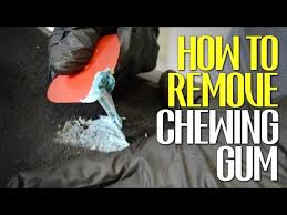 remove chewing gum from your carpet