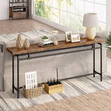 Industrial Console Table 70 9 Narrow