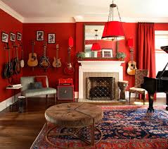 what goes with red walls