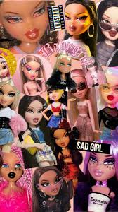 Fashion sometimes features typically innocent and/or pretty characters like the bratz dolls, powerpuff girls, jigglypuff, hello kitty, barbie, my little pony characters, and various others. Bratz Doll Aesthetic Wallpapers Top Free Bratz Doll Aesthetic Backgrounds Wallpaperaccess