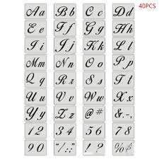 36pcs Set Letter Alphabet Stencil Wall