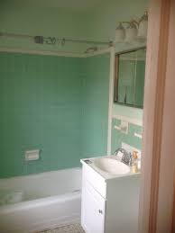 1950s colored tiles in 2 bathrooms