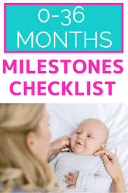 developmental milestones checklist