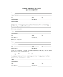 Printable Employee Information Forms Personnel Sheets