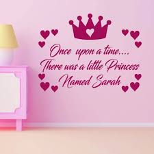 time quote princess wall sticker