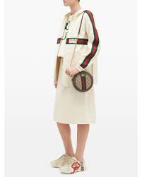 Gucci vintage burgundy calfskin leather shoulder tote bag handbag. Gucci Canvas Ophidia Gg Supreme Cross Body Bag Save 28 Lyst