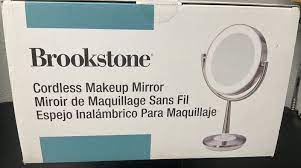 brookstone cordless makeup mirror with
