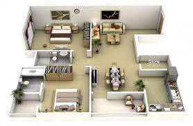 2 bedroom apartment house plans