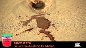 pressure sensitive carpet tile adhesive